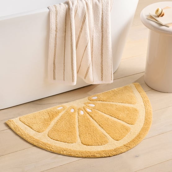 Citrus Lemon Bath Mat