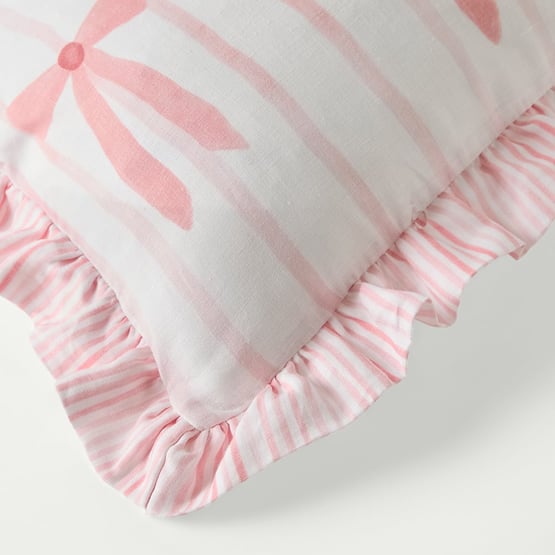 Blossom Pink Bow Cushion