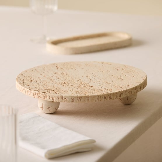 Lago Natural Round Footed Stand