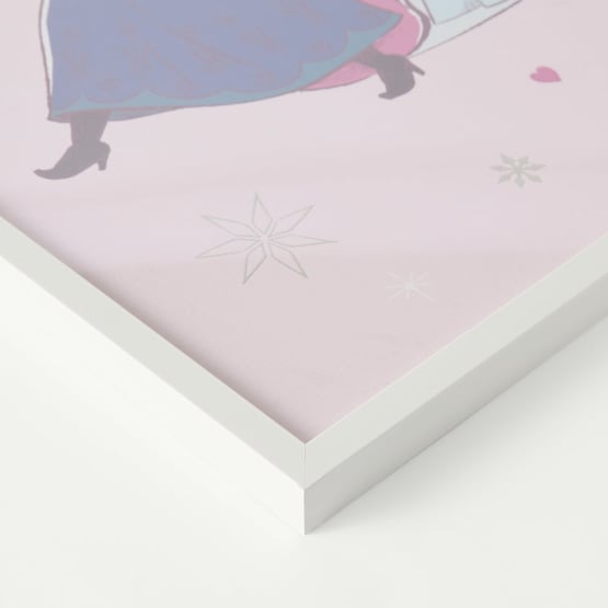 Disney Frozen Pink Two Sisters One Heart Wall Art