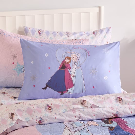Disney Frozen Two Hearts Text Pillowcase