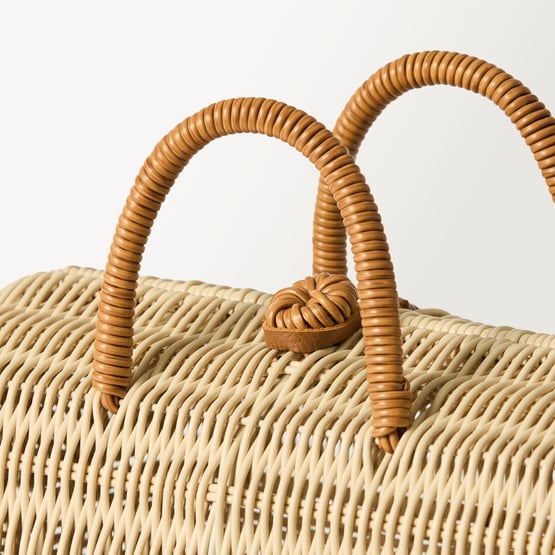 Mia Natural Poly Rattan Storage Carrier