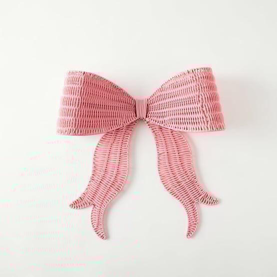 Bow Soft Pink Wall Hanging