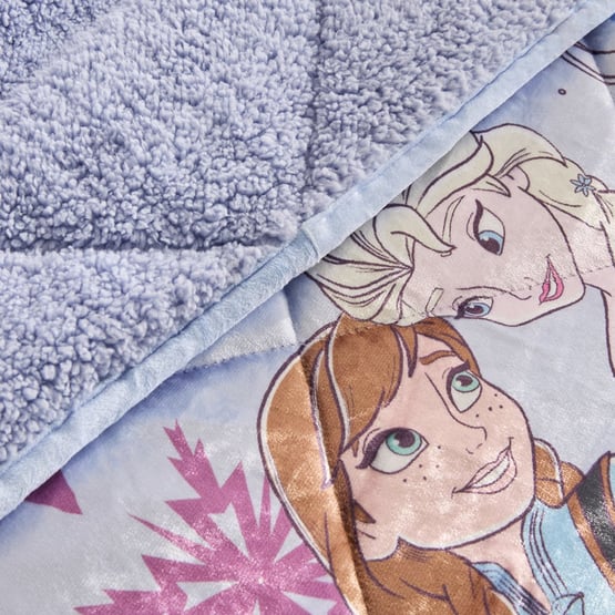Disney Frozen Purple Elsa & Ana Quilted Blanket