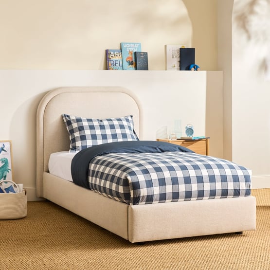 Lennox Natural Full Bed with Drawer