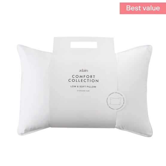 Comfort Collection Low & Soft - Standard Pillow